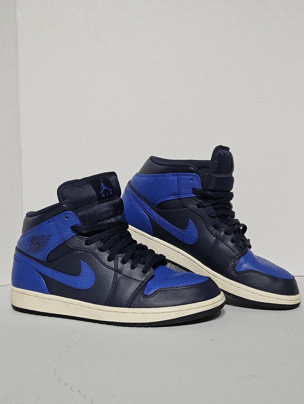 Nike Air Jordan 1 Mid Obsidian Game Royal Blue Size 10